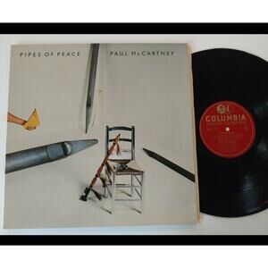 Paul McCartney Pipes of Peace LP 1983 Columbia QC 39149 1st Press Carrollton VG+